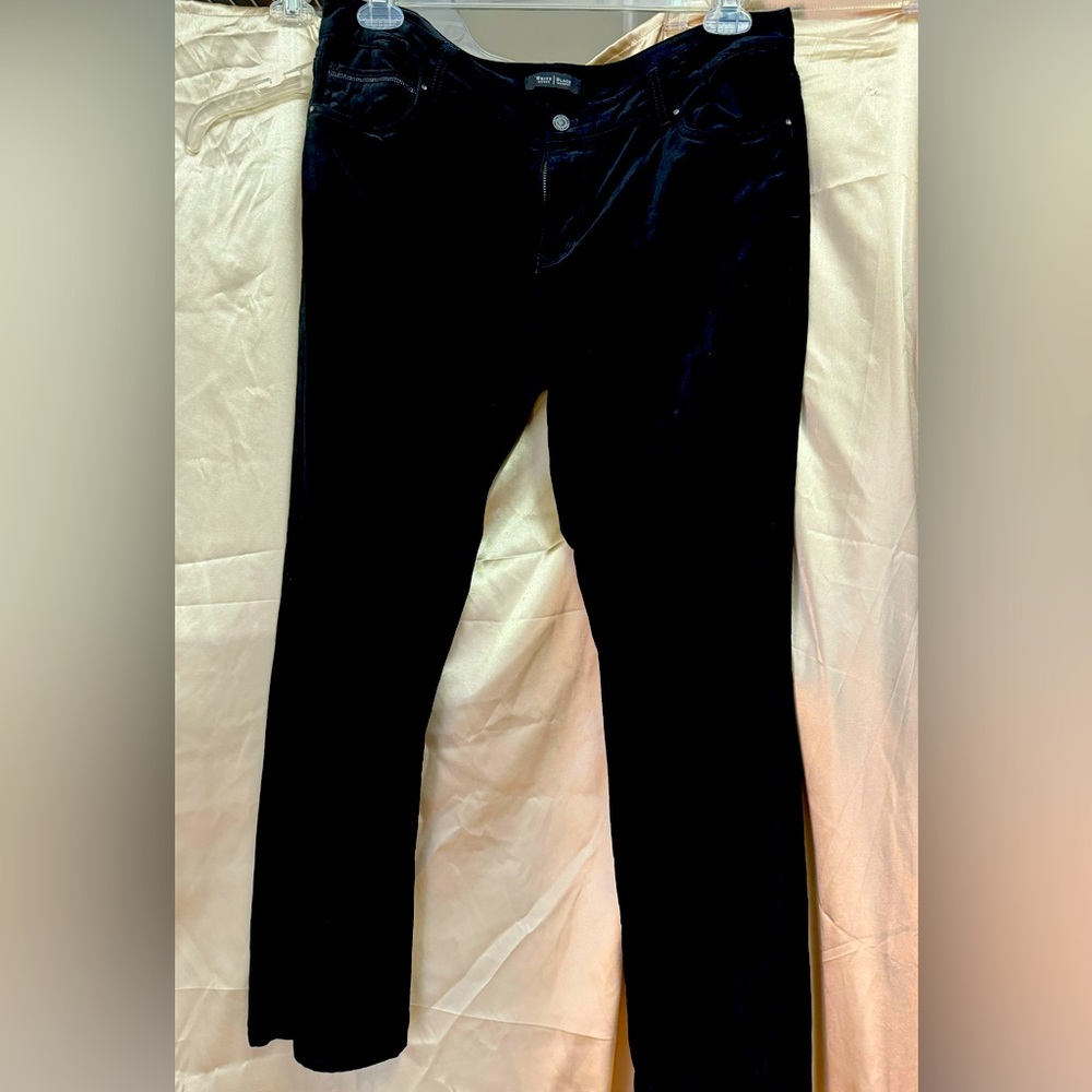 White House Black Market velvet feel pants.